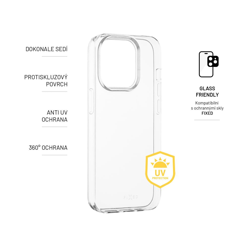 FIXED Story AntiUV TPU Back Cover for Apple iPhone 14 Pro, clear