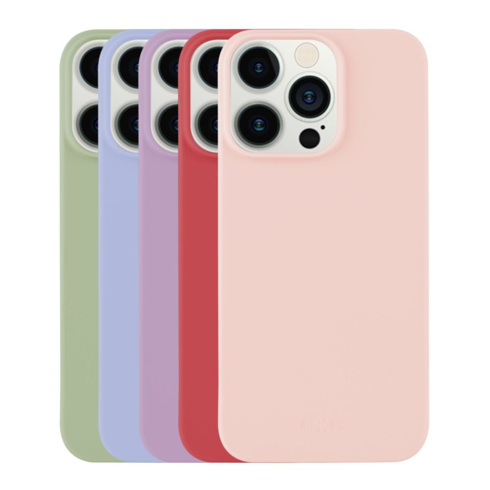 5x set of rubberized FIXED Story covers for Apple iPhone 13 Pro in different colors, variation 2