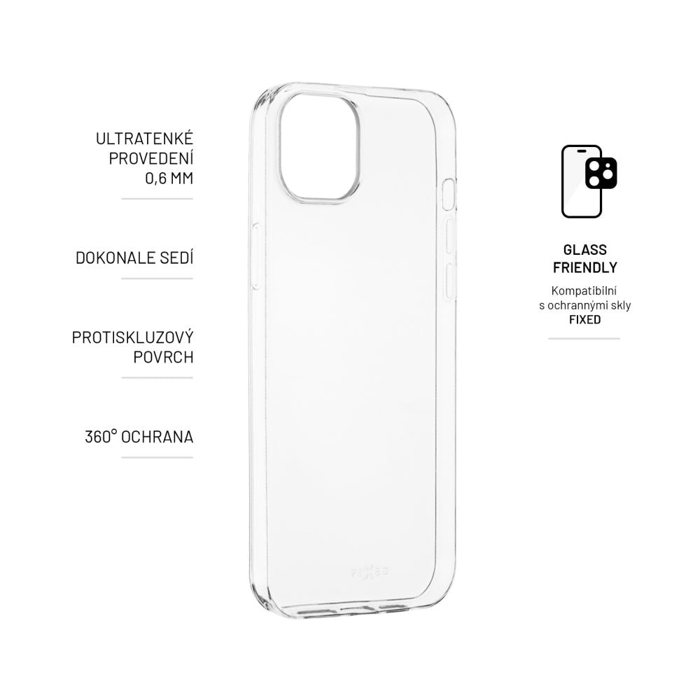 FIXED Story Slim TPU Back Cover for Apple iPhone 14 Plus, clear