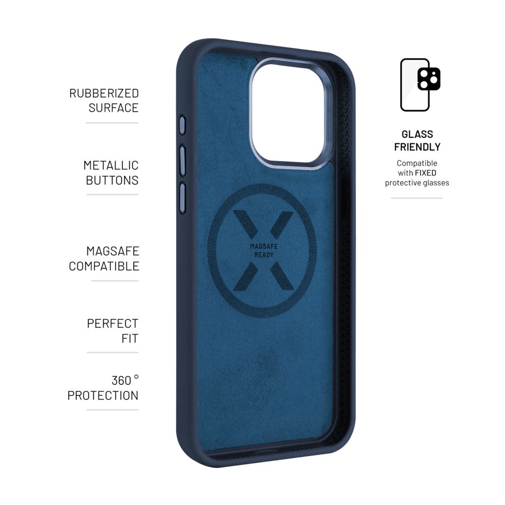 FIXED MagFlow for Apple iPhone 15 Pro Max, blue