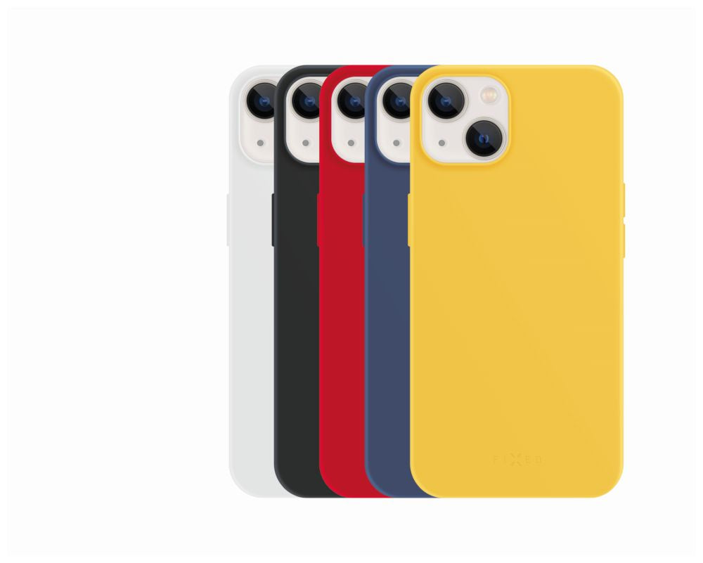 5x set of rubberized FIXED Story covers for Apple iPhone 13, in different colors, variation 1