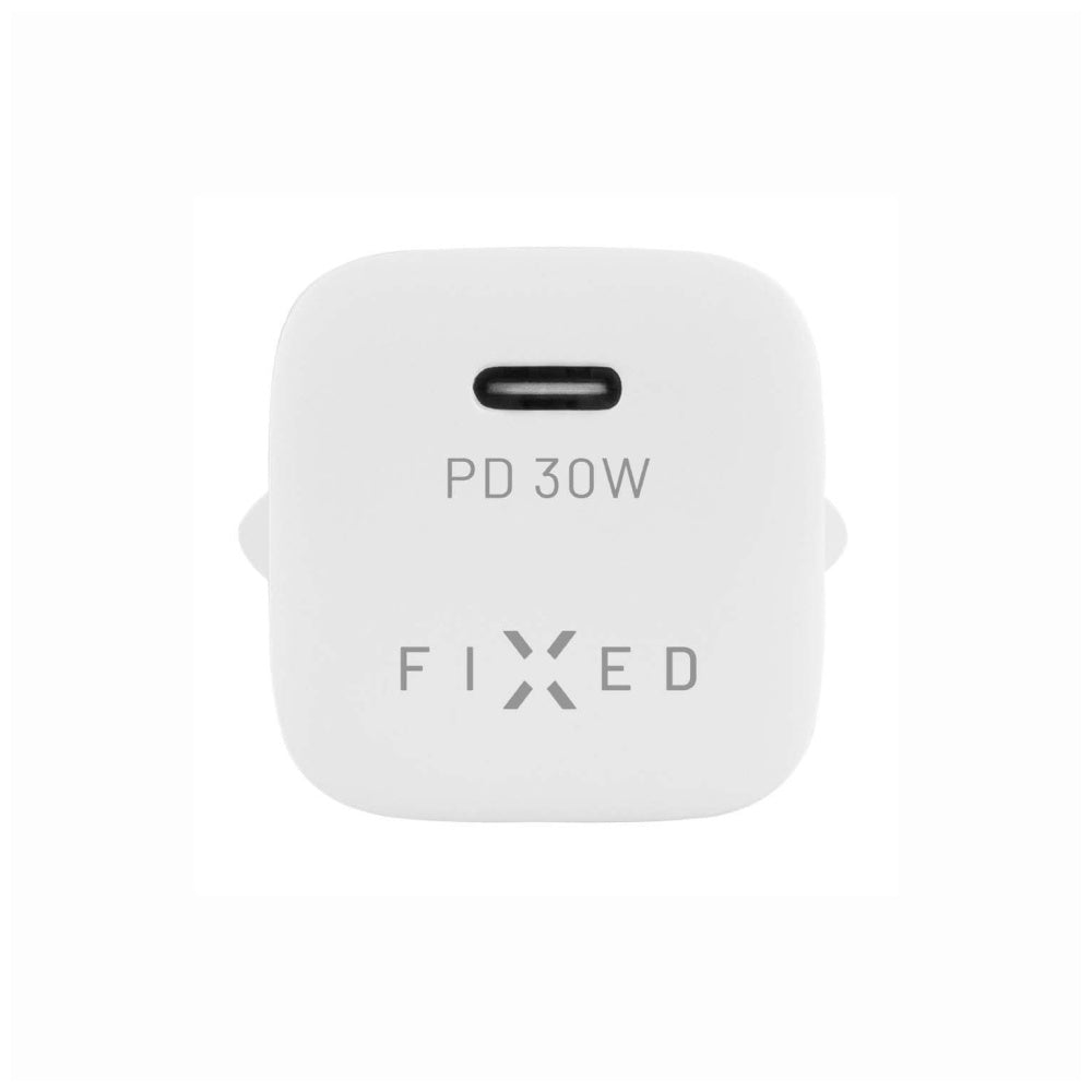 FIXED Mini USB-C Travel Charger 30W, white