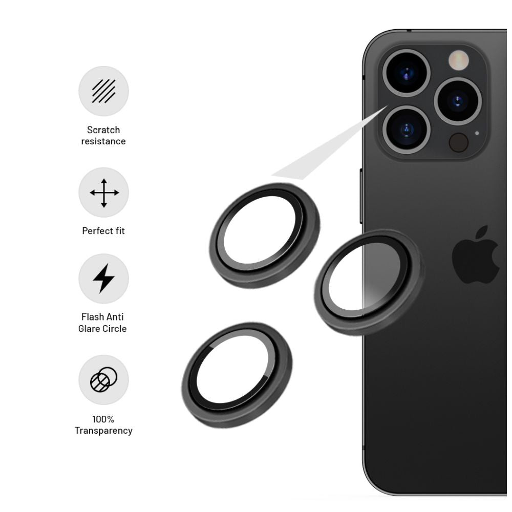 FIXED Camera Glass for Apple iPhone 14 Pro/14 Pro Max, space gray