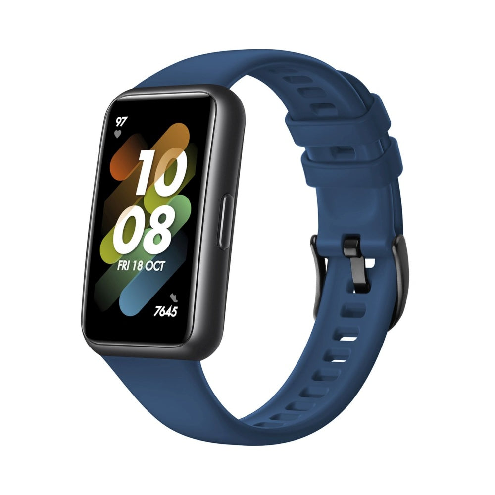 FIXED Silicone Strap for Huawei Band 7, blue