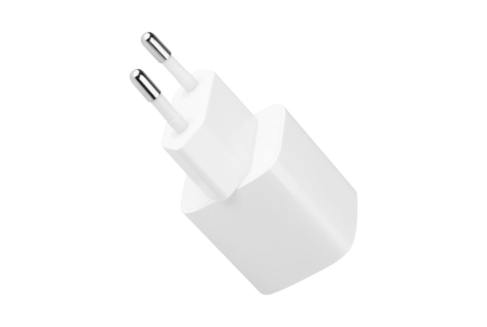 FIXED Mini USB-C Travel Charger 30W + USB-C/Lightning Cable, white