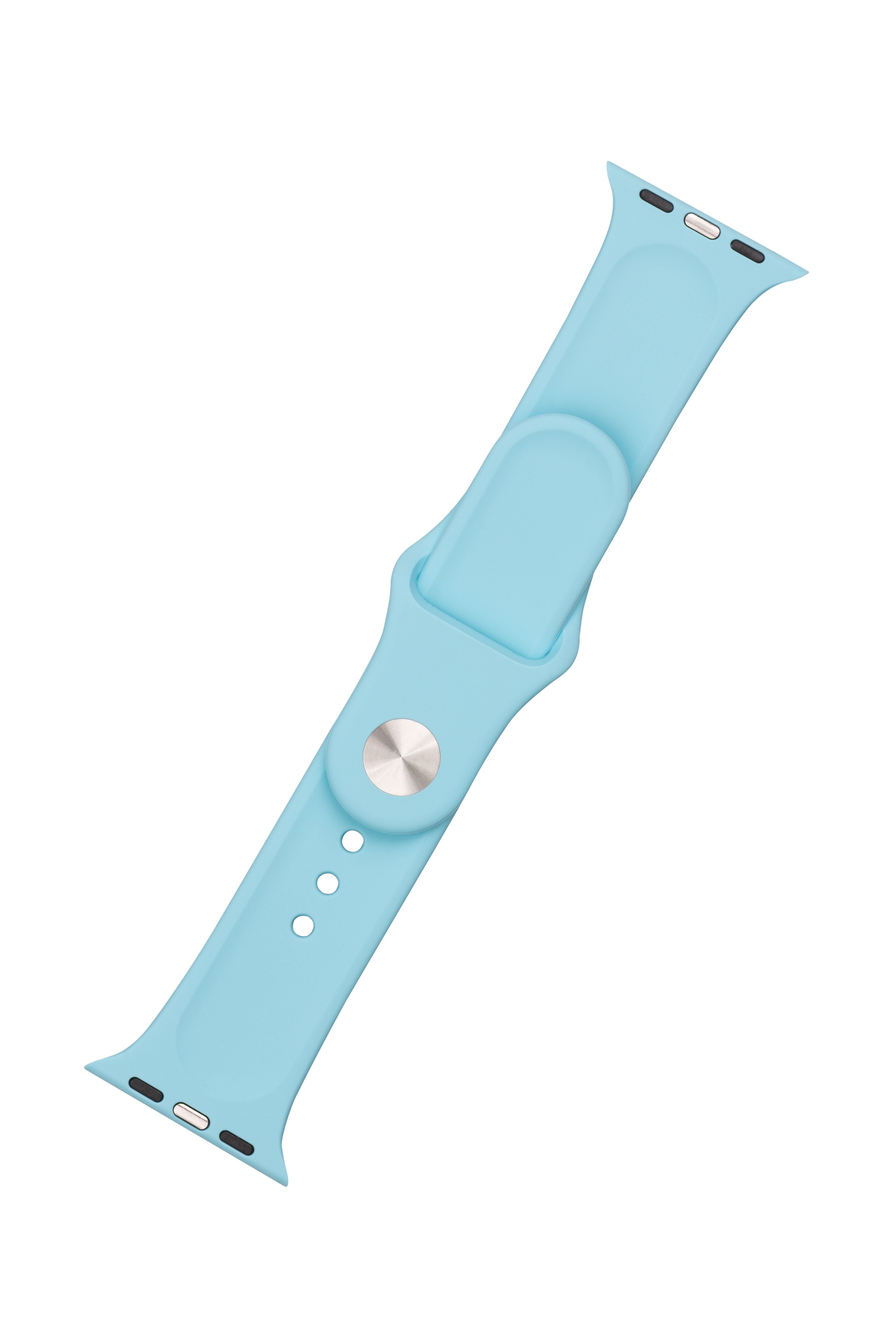 FIXED Silicone Strap Set for Apple Watch 42/44/45 mm, turquoise