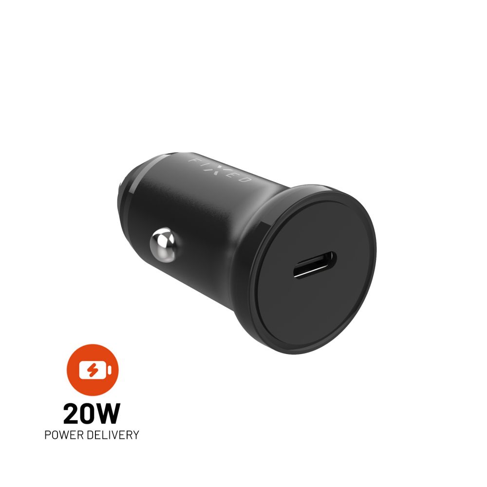 FIXED USB-C Car Charger, 20W, black