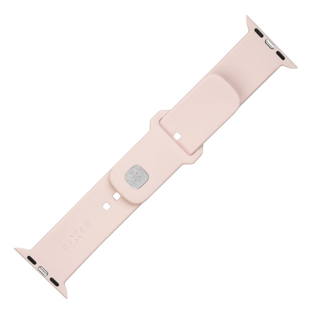 FIXED Silicone Sporty Strap Set for Apple Watch 42/44/45mm, Pink