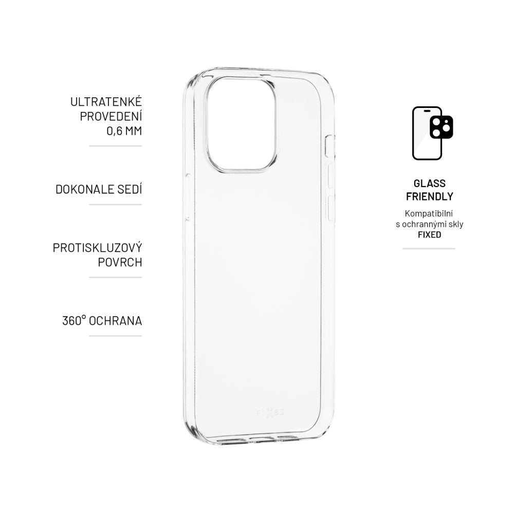 FIXED Story Slim TPU Back Cover for Apple iPhone 14 Pro Max, clear