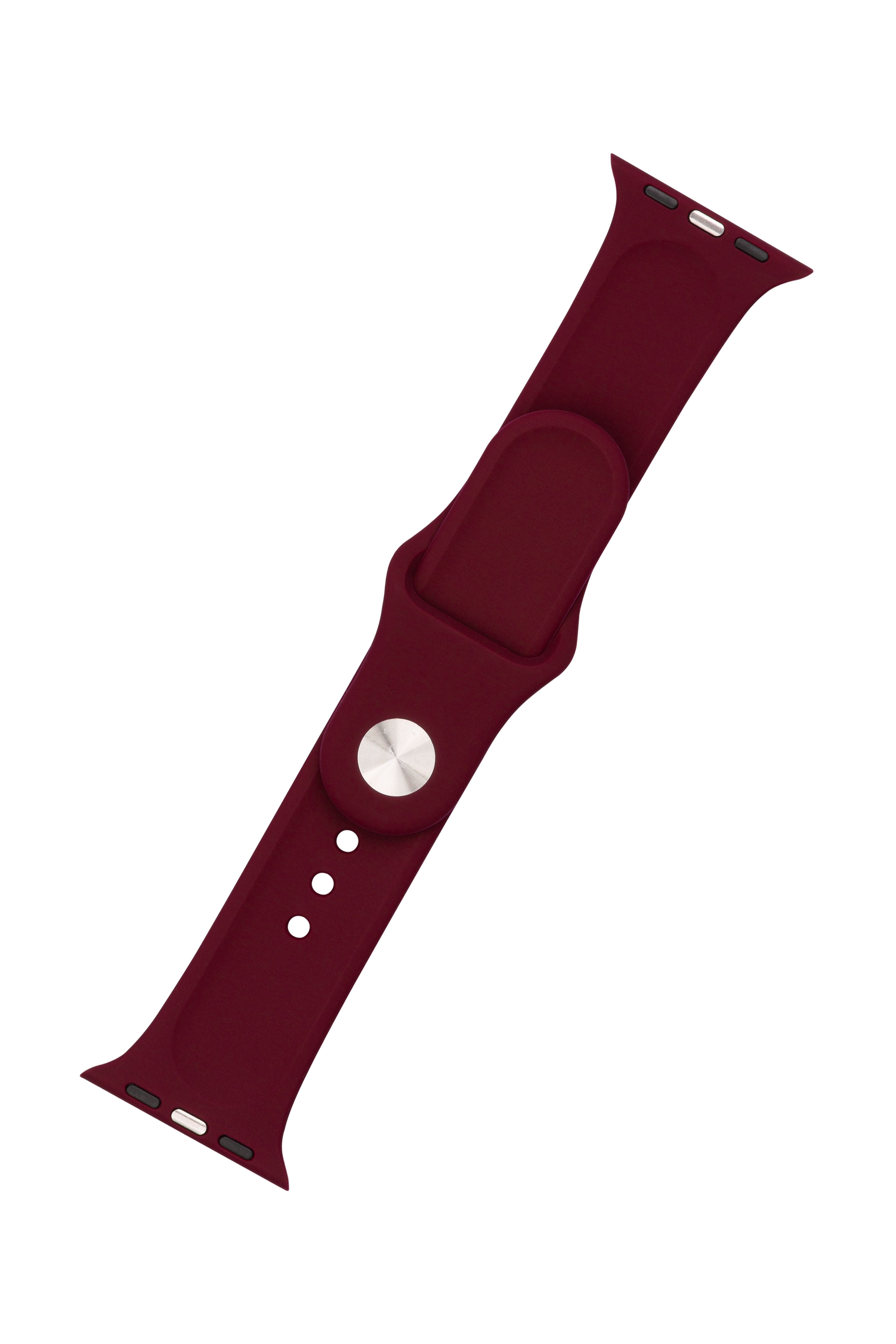 FIXED Silicone Strap Set for Apple Watch 38/40/41 mm, burgundy