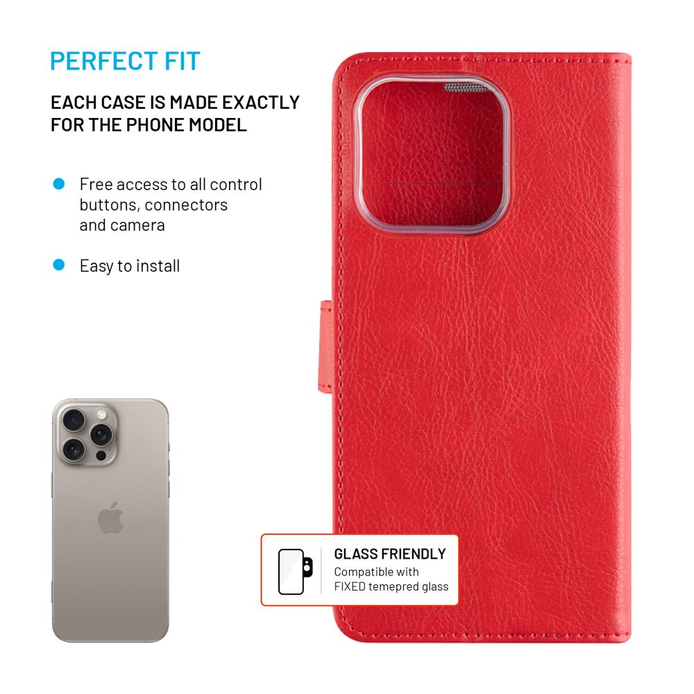 FIXED Opus for Apple iPhone 16 Pro Max, red