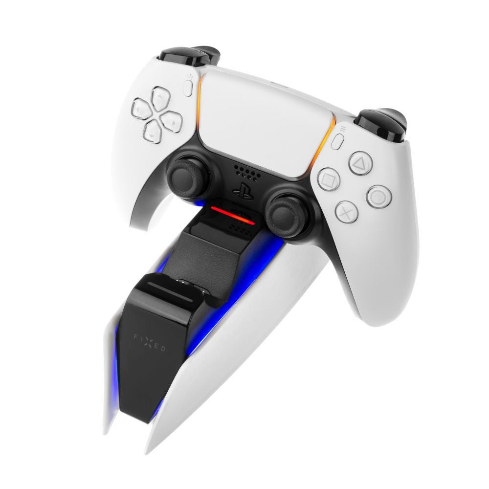 FIXED Dual Charger Stand for PS5 controller, black and white