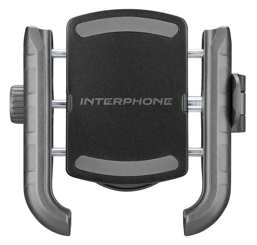 Universal holder for Interphone Crab mobile phones with handlebar mount, black