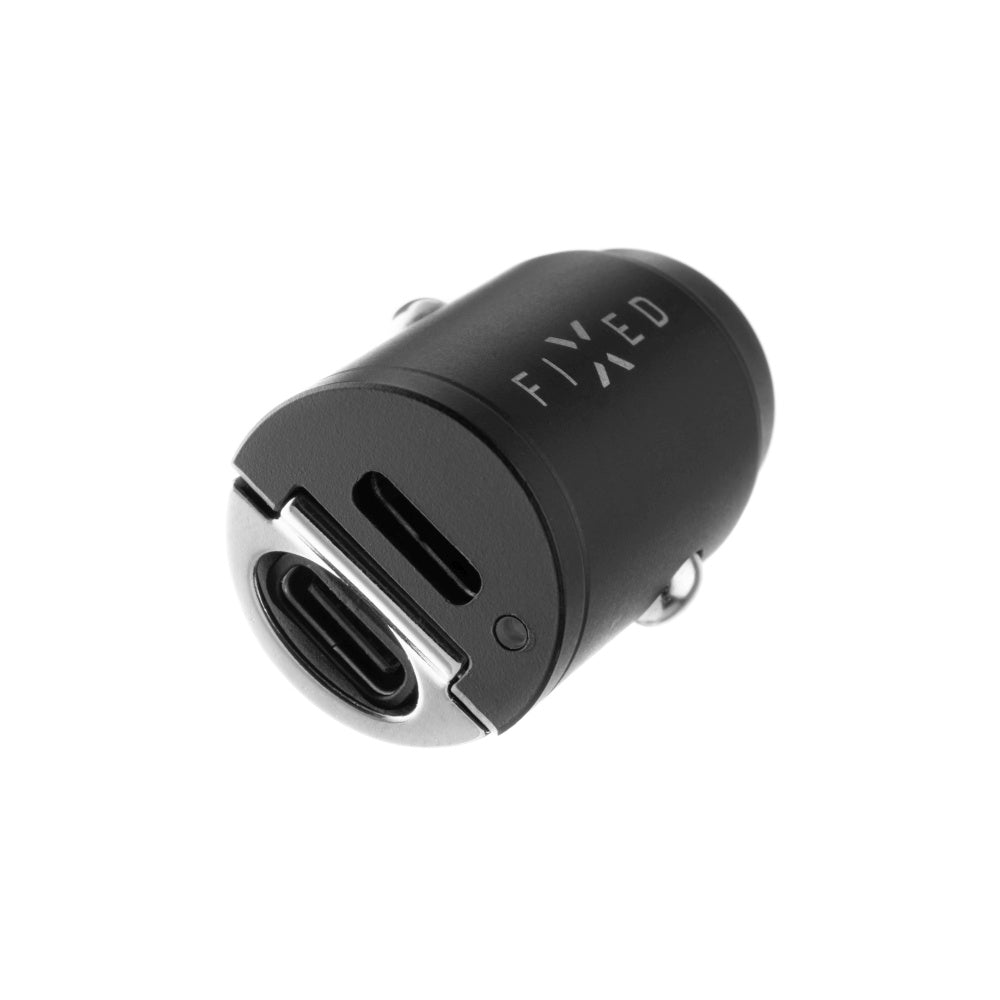 FIXED Dual USB-C Car Charger 30W, black