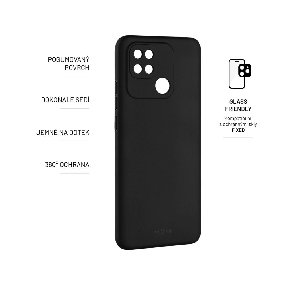 FIXED Story Back Cover for Xiaomi Redmi 10C, black