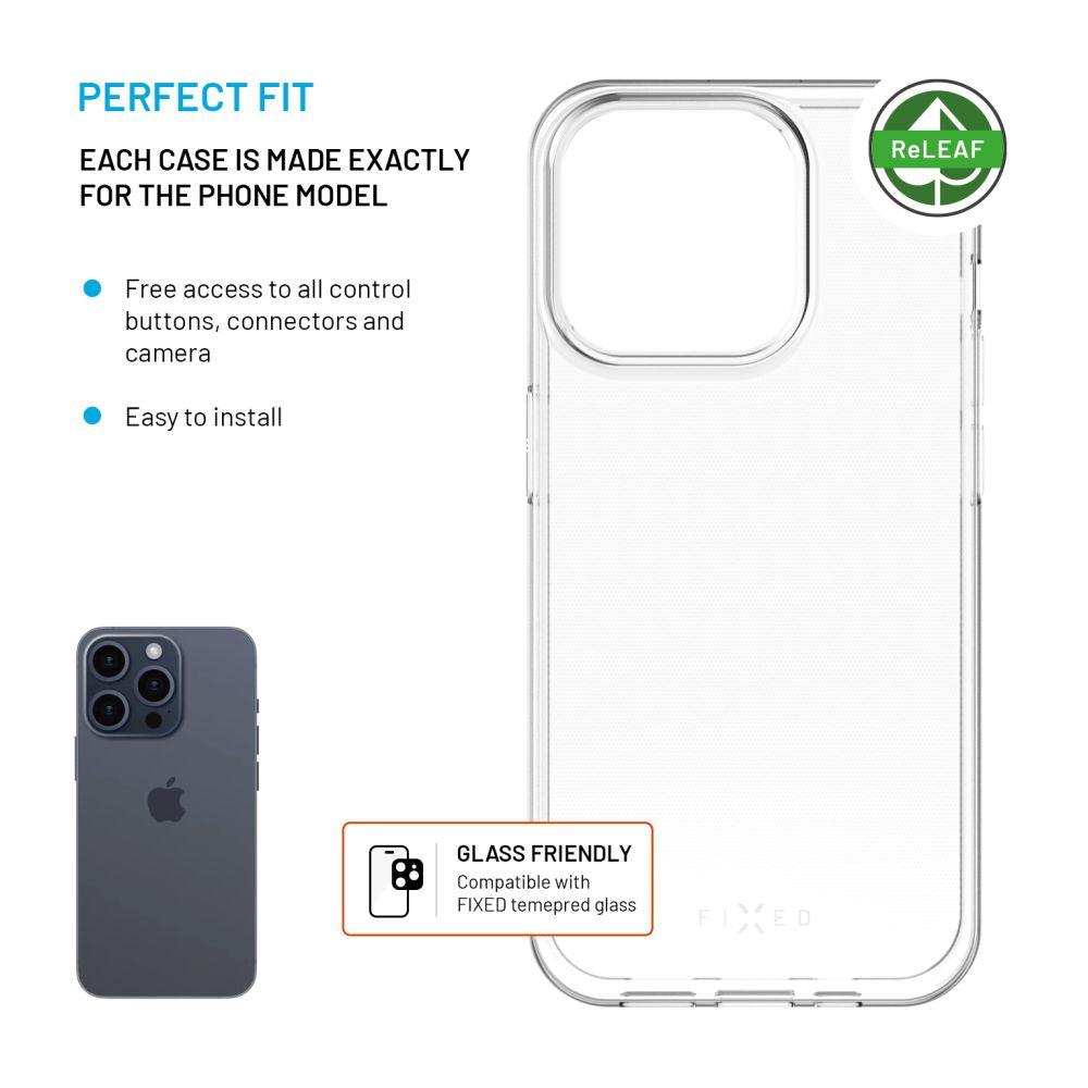 FIXED ReStory AntiUV TPU Back Cover for Samsung Galaxy A55 5G, clear