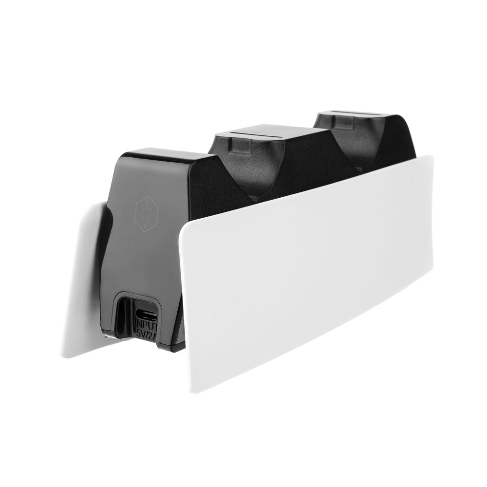 FIXED Dual Charger Stand for PS5 controller, black and white