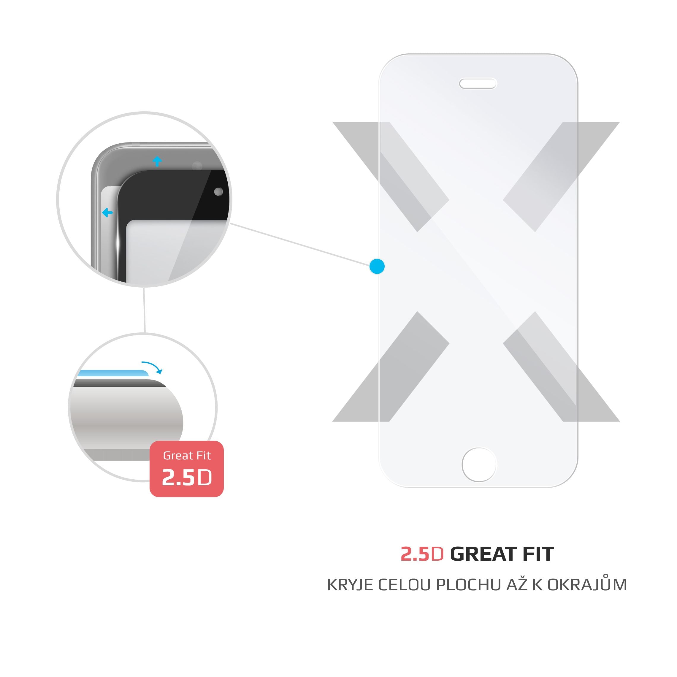 FIXED 2,5D Tempered Glass for Apple iPhone 5/5S/SE/5C