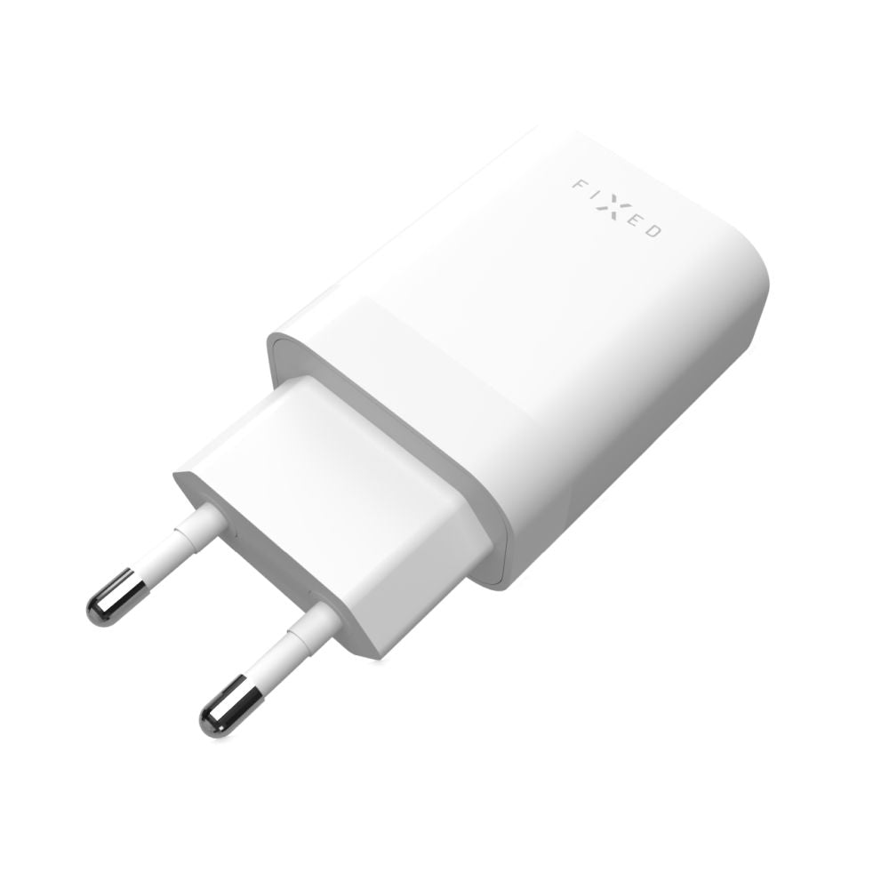 FIXED Dual USB-C Travel Charger 35W, white