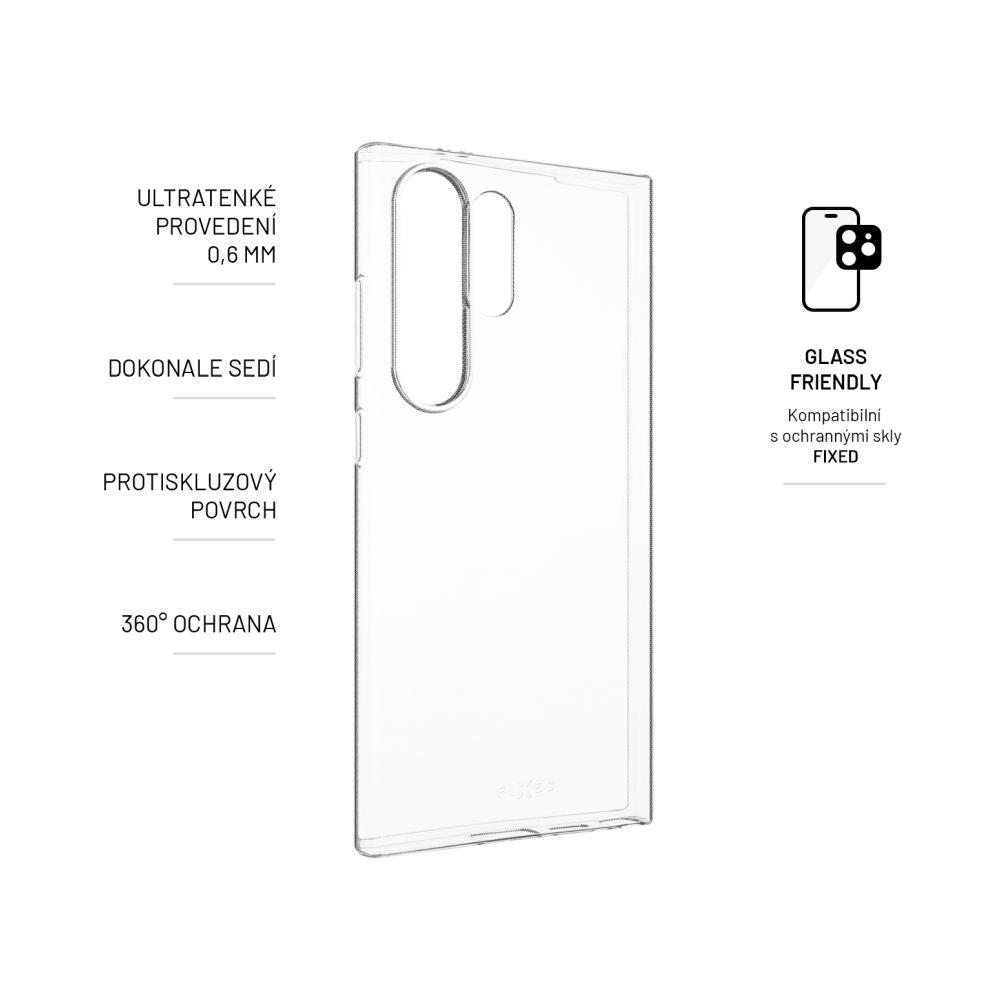 FIXED Story Slim TPU Back Cover for Samsung Galaxy S24 Ultra, clear