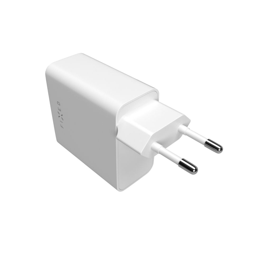 FIXED Dual USB-C Mains Charger, PD support, 65W, white