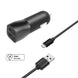 FIXED Dual USB Car Charger 15W + USB/micro USB Cable, black