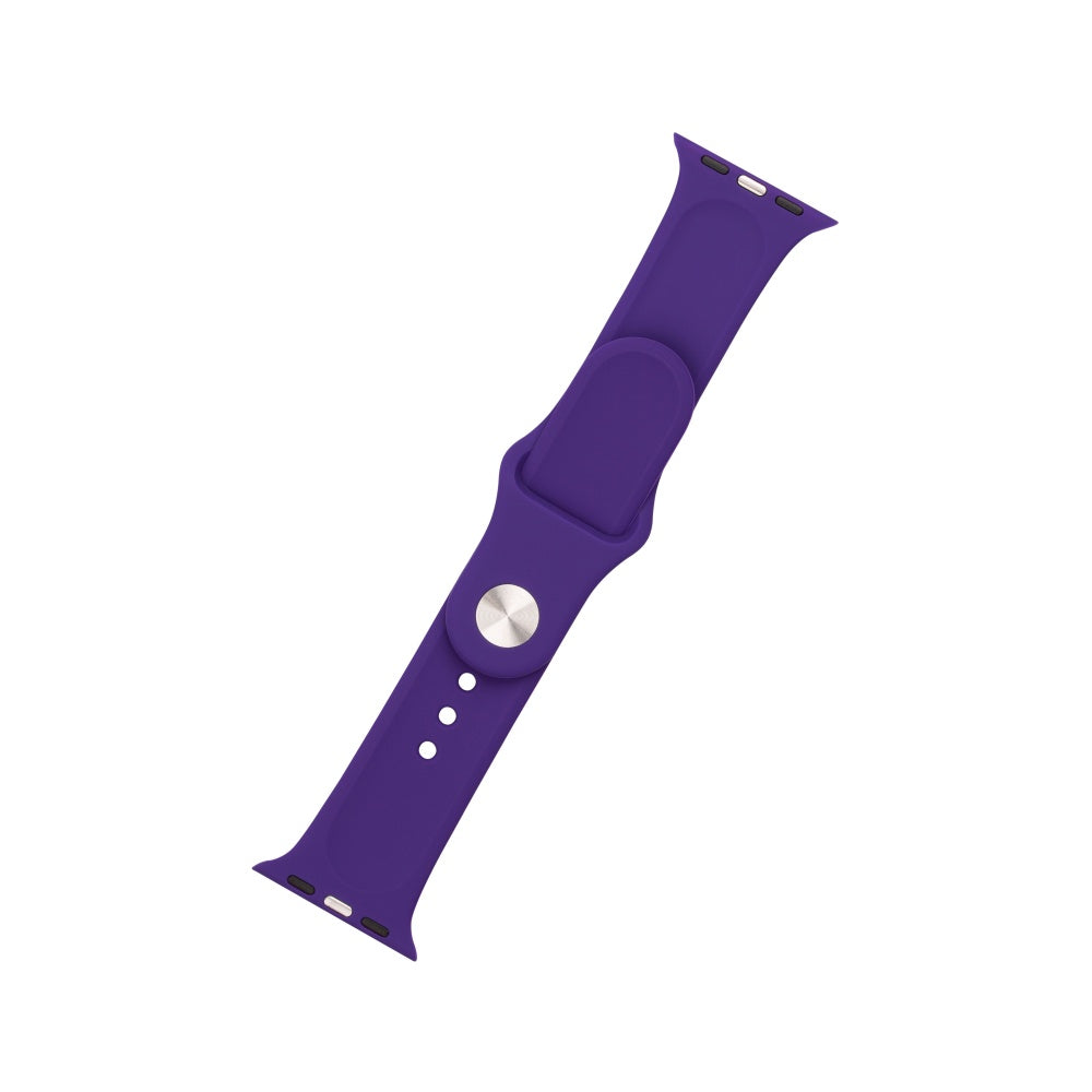 FIXED Silicone Strap Set for Apple Watch 38/40/41 mm, dark purple