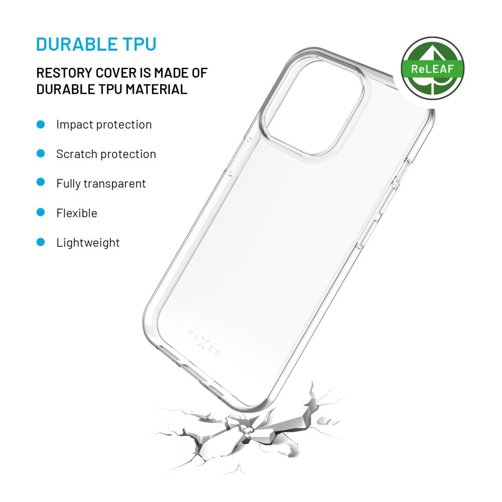 FIXED ReStory AntiUV TPU Back Cover for Samsung Galaxy A55 5G, clear