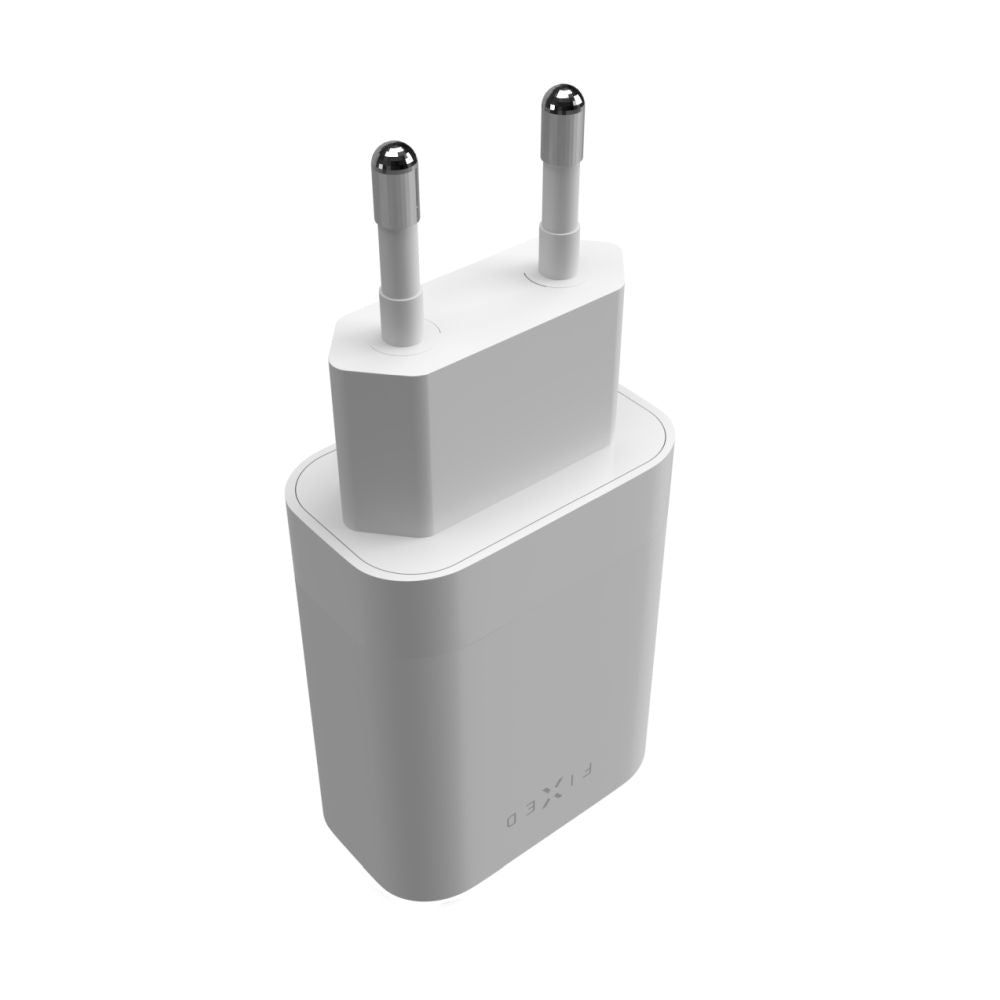 FIXED Dual USB-C Travel Charger 35W, white