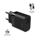 FIXED Dual USB Travel Charger 17W + USB/USB-C Cable, black