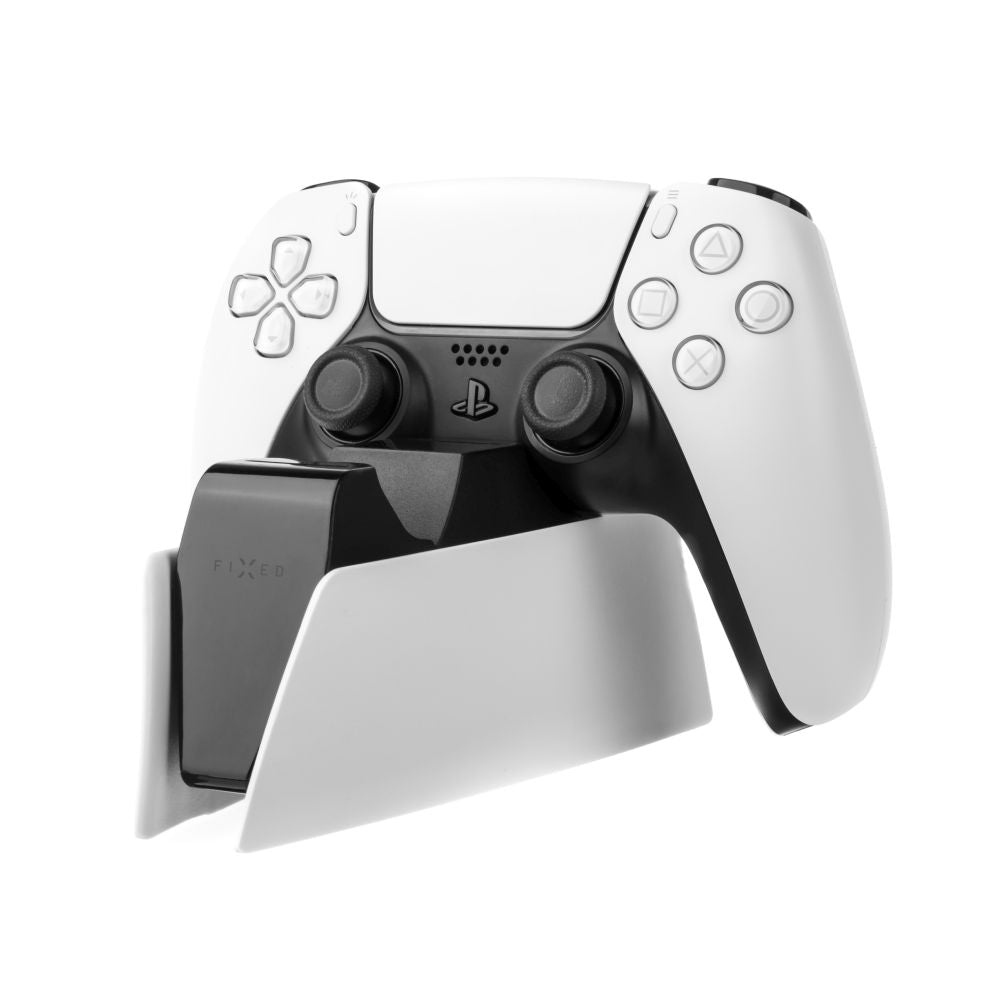 FIXED Dual Charger Stand for PS5 controller, black and white