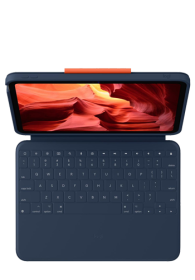 Logitech Rugged Combo 4 Case with integrated keyboard Classic Blue, for Apple iPad 11" (A16) / iPad 10,9" (10. Gen)