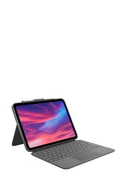 Logitech Wireless Combo Touch Keyboard - Quertz Graphite, fr Apple iPad 10. Generation