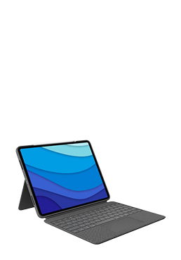 Logitech Wireless Combo Touch Keyboard - Quertz Graphite, fr Apple iPad Pro 12,9" ( 5. & 6. Gen. )