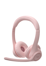 Logitech Zone 300 Wireless Bluetooth Headset With Noise-Cancelling Microphone Rosa, 981-001412