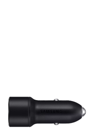 Samsung KFZ-Schnellladegert mit 2 USB und 2-in-1 Datenkabel Black, EP-L1100WB, 15W