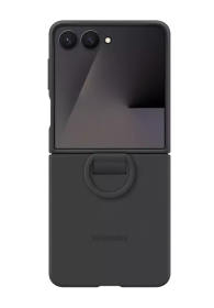 Samsung Silicone Case with Ring Black, for Samsung Galaxy Flip7, EF-PF766TBEGWW