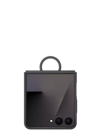 Samsung Silicone Case with Ring Black, for Samsung Galaxy Flip7, EF-PF766TBEGWW