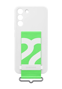 Samsung Silicone Cover with Strap White, fr Samsung Galaxy S22+, EF-GS906TWEGWW