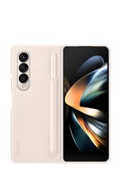 Samsung Standing Cover mit Pen Sand, fr Samsung Galaxy Z Fold4, EF-OF93PCUEGWW
