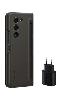 Samsung Starter Pack, Standing Cover mit Pen und Schnellladeadapter Black, fr Samsung Galaxy Fold5, EF-OF94KKBE