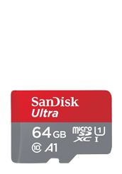 SanDisk Ultra microSDXC 64GB, 100 MB/s + Adapter