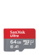 SanDisk Ultra microSDXC 64GB, 100 MB/s + Adapter
