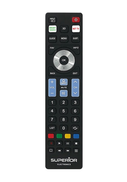 Superior Electronics Ready5 Smart ReplacemRemote Control - Universal-Fernbedienung Black, SUPTRB019, fr LG / Samsung / Sony /  Philips / Panasonic TVs