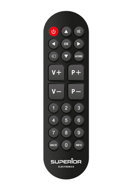 Superior Electronics Ready5 Smart ReplacemRemote Control - Universal-Grotastenfernbedienung Black, SUPTRB014, fr LG / Samsung / Sony /  Philips / Panasonic TVs