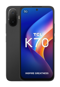 TCL K70 5G 128GB, 4 GB RAM, midnight Black VF