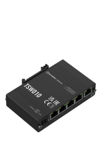 Teltonika 5-Port DIN Rail Switch Kompakter Industrial Ethernet Switch with PoE TSW010