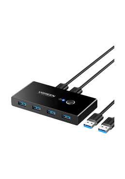 UGREEN 2 In 4 Out Sharing Switch Box Black