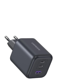 UGREEN 45W Super Fast Wall Charger, USB-A & 2 x USB-C Black